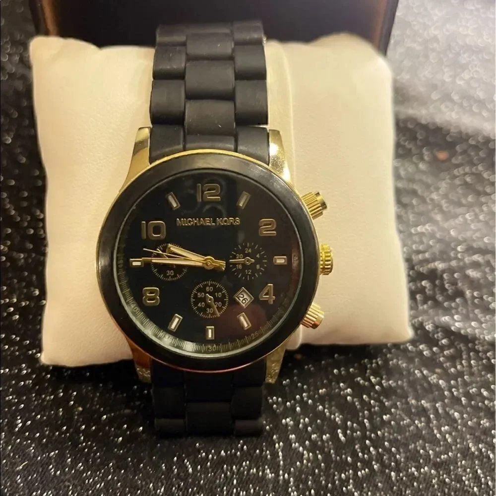 MK Caine Chrono Black Ion-plated Watch unisex 40 42mm